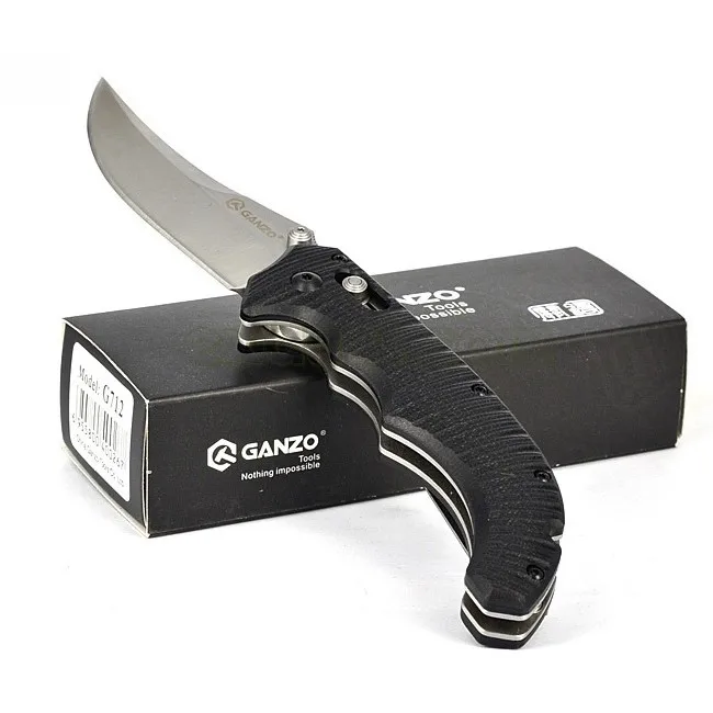 Ganzo F712 58-60HRC 440C Blade G10 Rukojeť EDC Skládací Nůž Venkovní Přežití Camping Nástroj Lovecký Kapesní Nůž Taktické EDC Nástroj 1