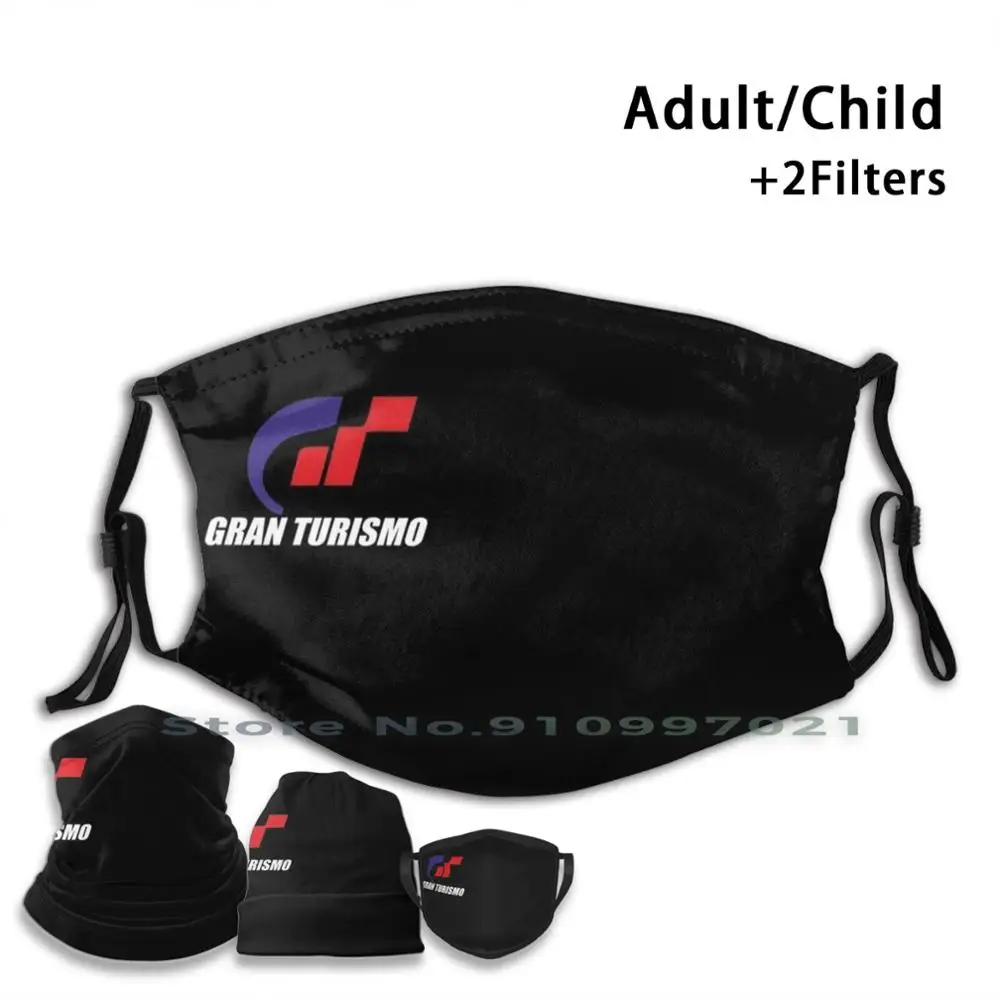 Gran Turismo Non - Jednorázové Ústa Tváře Masky Pm2.5 Filtry Pro Dítě, Dospělého Gran Turismo Auto, Rally Závodní Hry, Sport 4