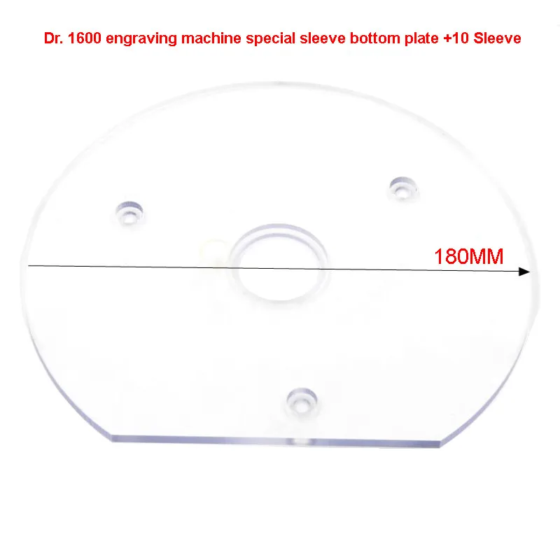 Gravírování Stroj Hoblík-li Vložit Deska Dřevo Frézování Profilované Pouzdro Plexiskla Spodní Desky W/ Měděné Pouzdro pro Bosch1600 3