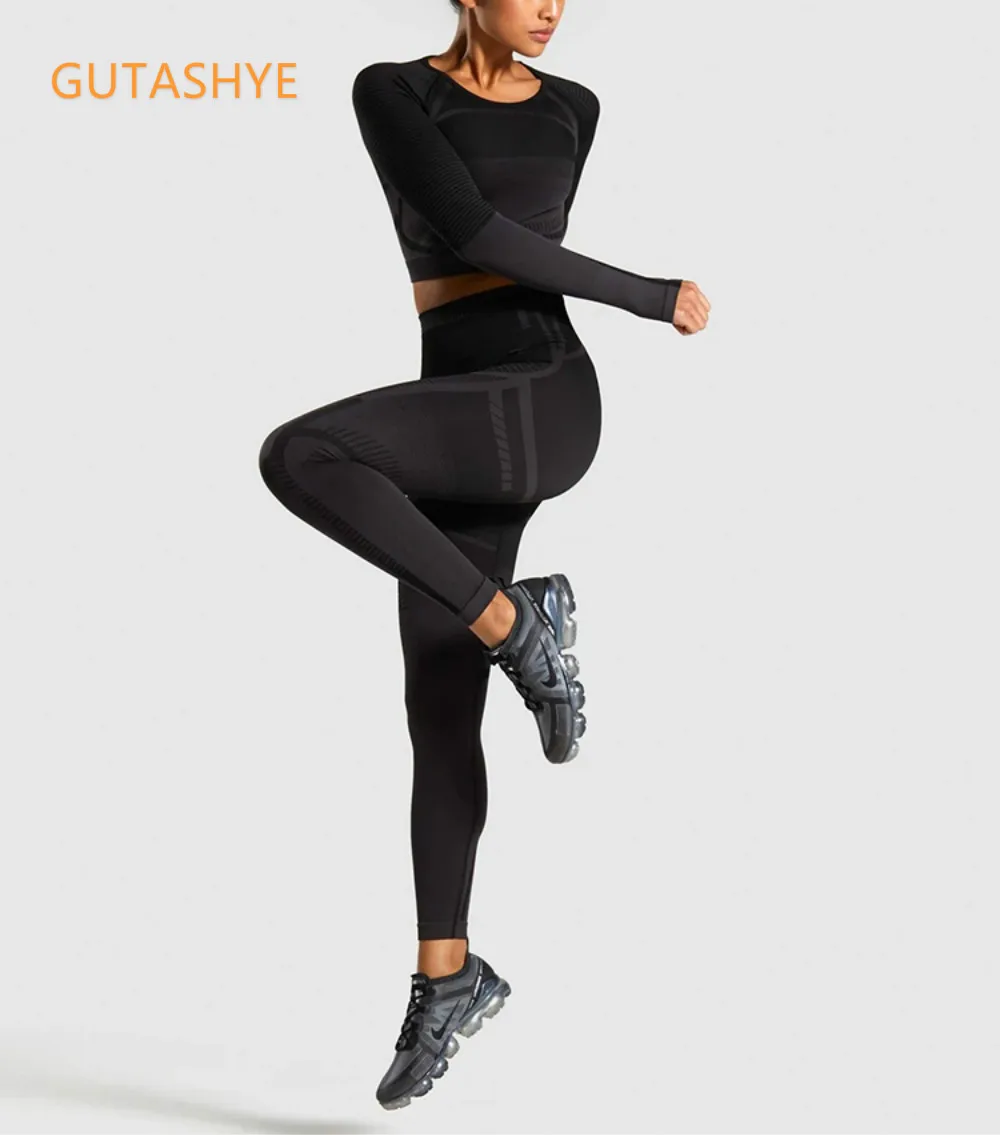 GUTASHYE 2 Ks Sada Cvičení Oblečení pro Ženy, Sportovní Podprsenka a Legíny Set Sportovní Oblečení pro Ženy fitness Oblečení, Sportovní Jóga Set 3