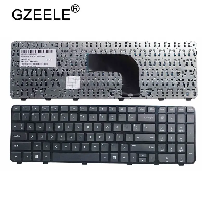 GZEELE US Keyboard FOR HP Pavilion DV6-7000 DV6-7100 DV6-7200 DV6-7050ER English laptop keyboard Black with frame 0
