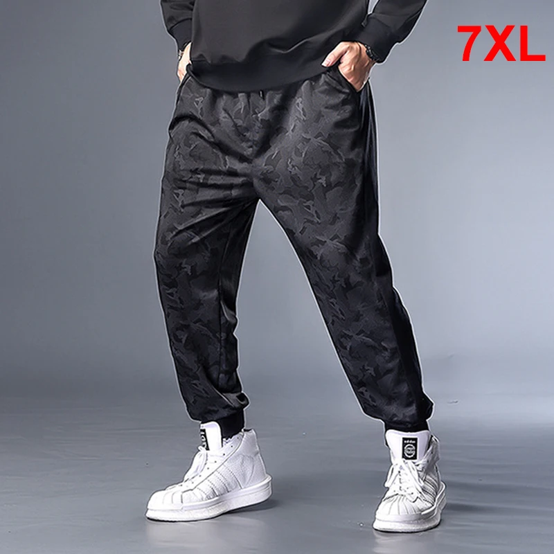 Hip Hop Streetwear Tisk Kalhoty Pánské Oversize Kalhoty Tepláky Muž Jogger Kalhoty Plus Szie 6XL, 7XL HX415 0