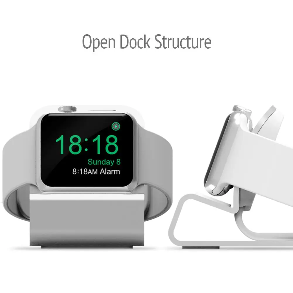 Hliníkové Chytré Hodinky, Nabíjecí Dock Stanice Pro Apple Watch Nabíječka Držák Dokovací Kolébka Držák Pro Hodinky 75 mm*52 mm*42mm 0