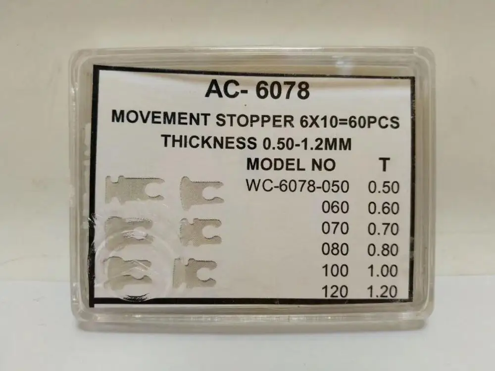 Hodinky Baterie Zátky Pro Zastavení Quartz Hodinky Buňky Sortiment 60PCs 0