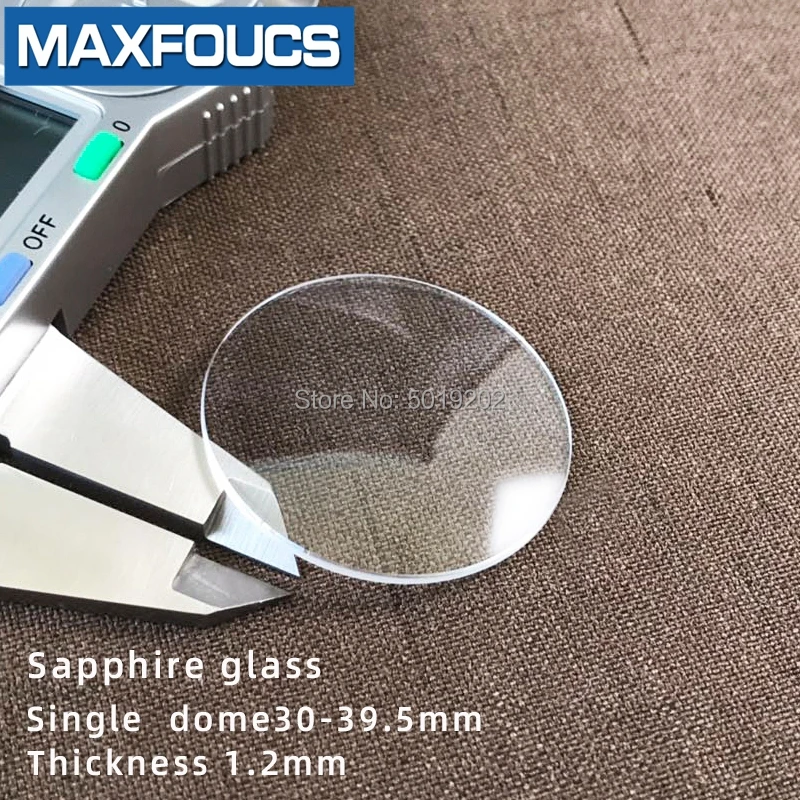 Hodinky sklo Proti poškrábání safír jeden dome Tlusté 1,2 mm diameter30 mm do 39,5 mm Transparentní crystal 1Pieces 4