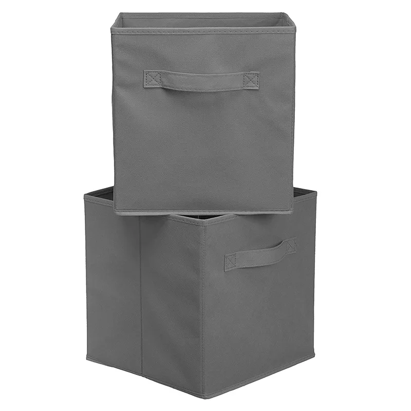 Hot Prodej Non-Tkané Tkaniny Kniha Drobnosti Textilie Storage Box Cube Zásobníky Hadříkem Organizátor Koše Skládací Skříň Zásuvky Zásobníků 0
