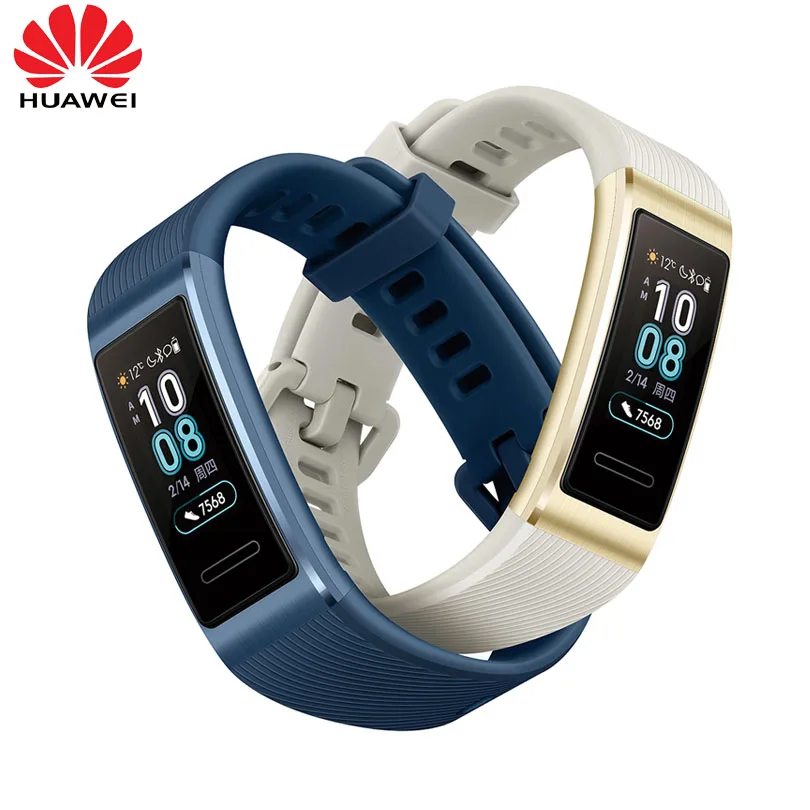 Huawei Band 3/Band 3 Pro All-in-One Fitness Aktivity Tracker,5ATM Odolnost proti Vodě pro Plavání Srdeční Frekvence Monitoru vestavěný GPS+NFC 2