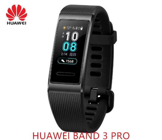 Huawei Band 3/Band 3 Pro All-in-One Fitness Aktivity Tracker,5ATM Odolnost proti Vodě pro Plavání Srdeční Frekvence Monitoru vestavěný GPS+NFC 4