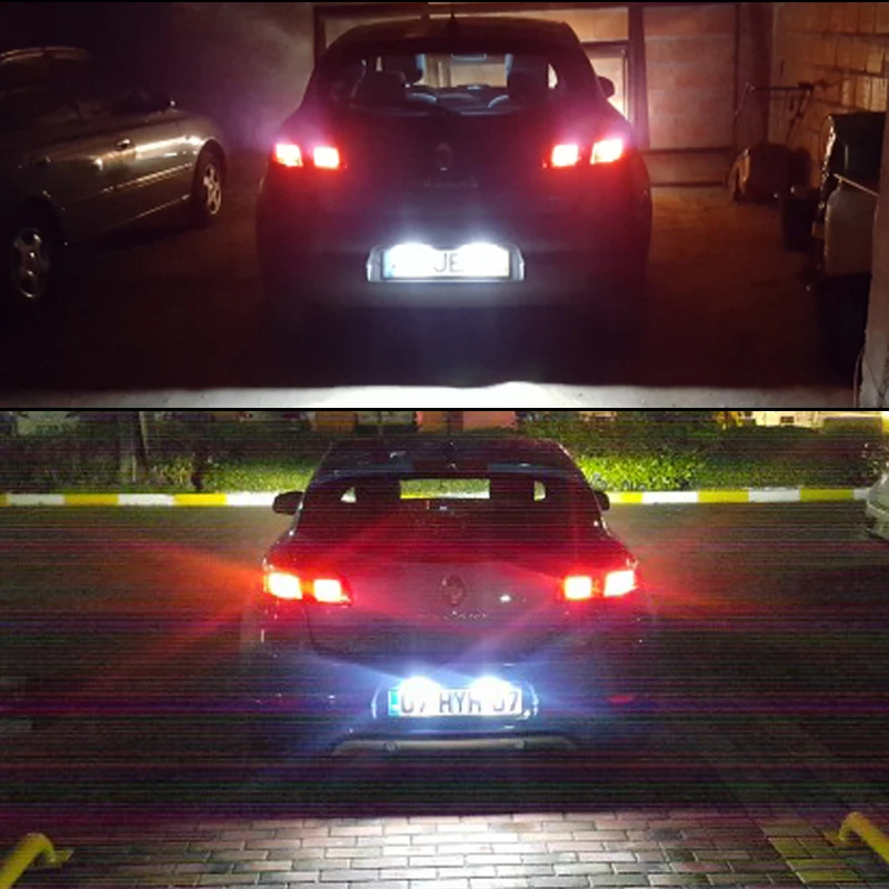 IJDM (1) Bílá OEM-Fit 3W Full LED spz Světla Pro Renault Clio Laguna Megane 2 3 Twingo Master Vel Satis Auto Světla 12V 5