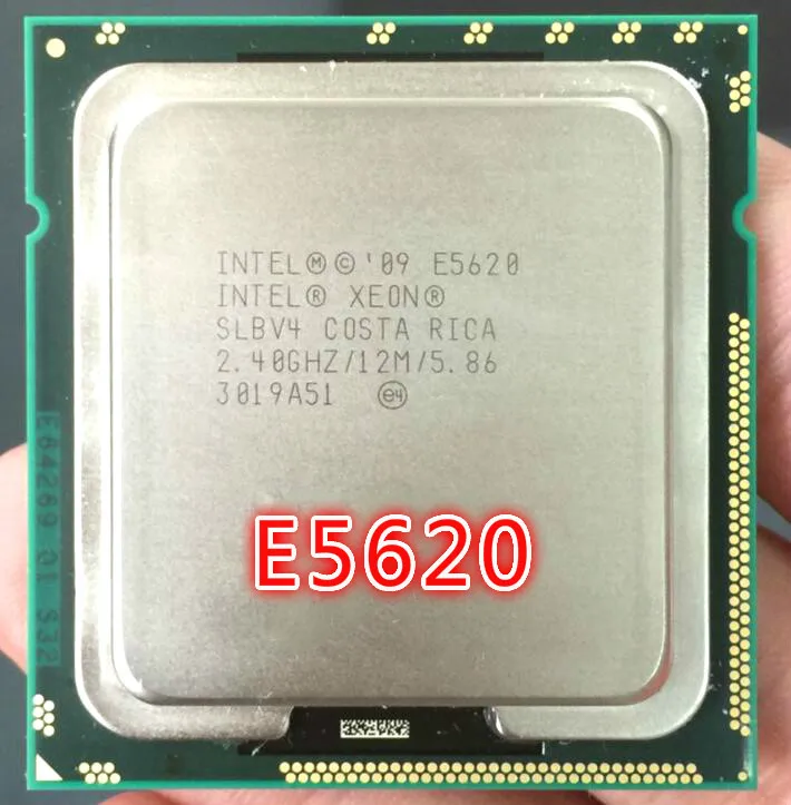 Intel Xeon E5620 12M Cache, 2.40 GHz, 5.86 GT/s Intel QPI LGA1366 89W Desktop 5620 quad core CPU Procesor na normální práci. 1