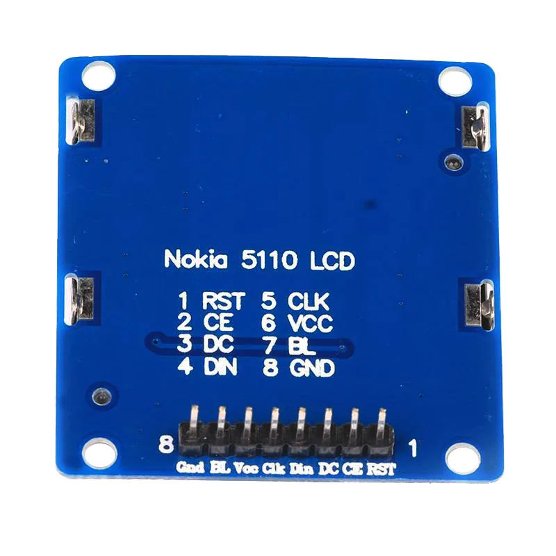Inteligentní Elektronika displej Lcd Modul Displeje Monitoru Modré Podsvícení Adaptér Pcb 84x48 Lcd pro Nokia 5110 Displej Pro Arduino 1