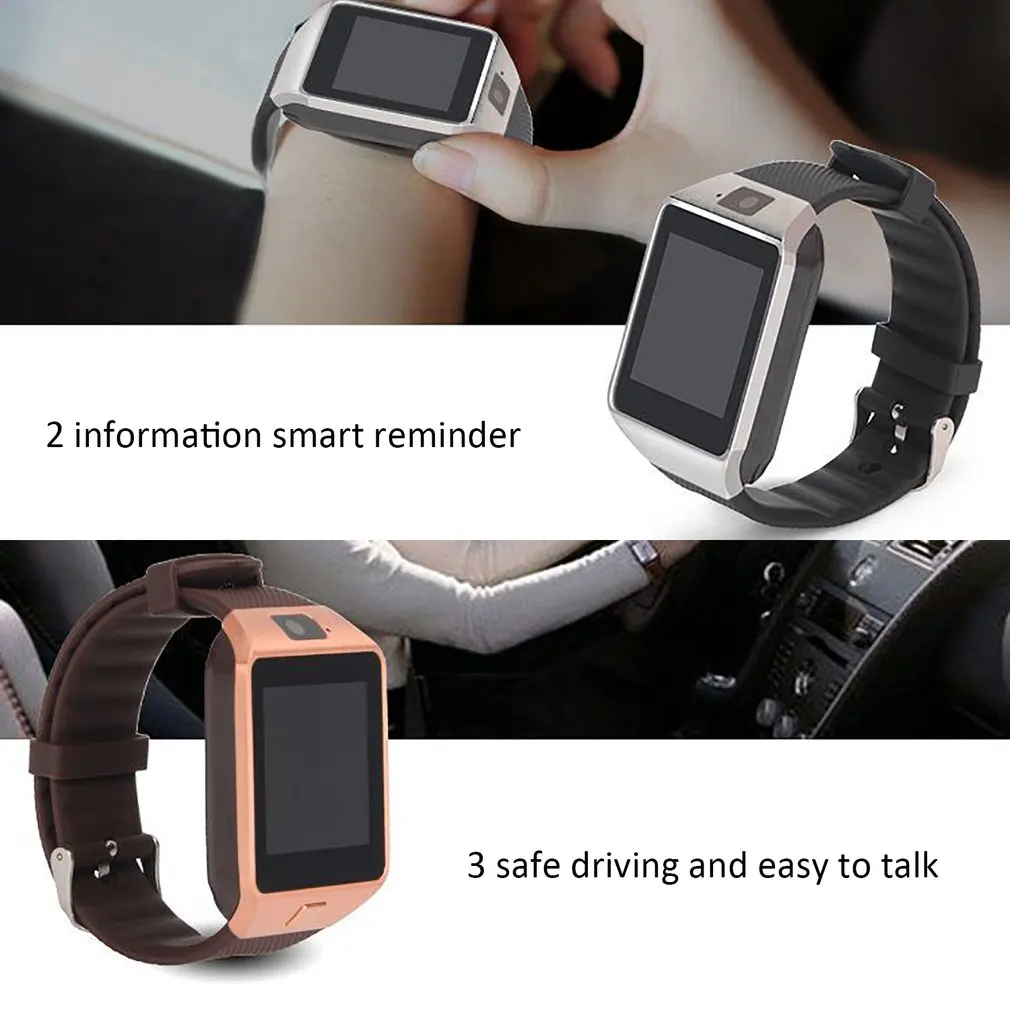 Inteligentní Hodinky Dz09 Zlato Stříbro Hodinky Smartwatch Pro Ios Pro Android Sim Karty, Fotoaparát, Hodinky 1