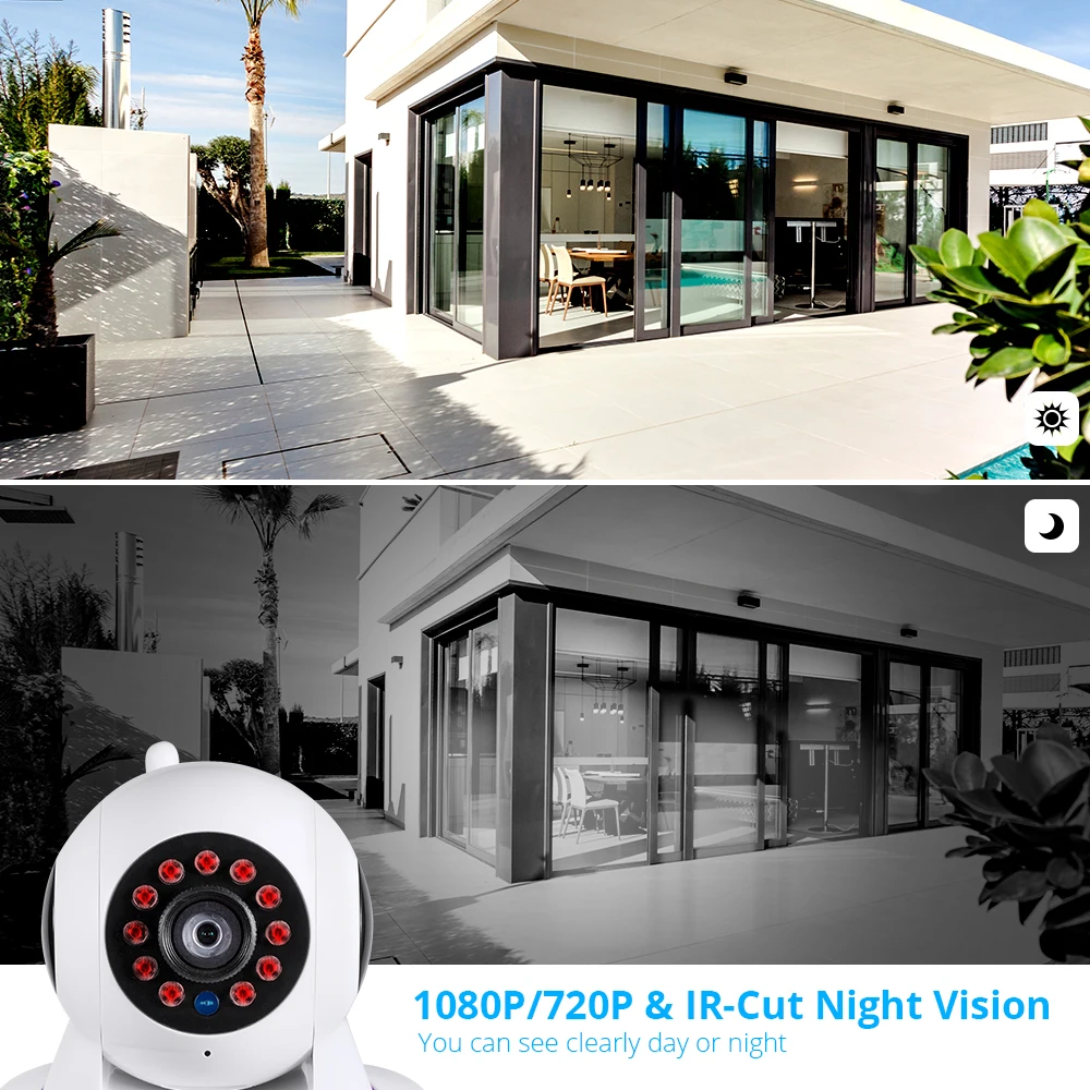 Inteligentní Život pro Noční Vidění Wi-fi IP Kamera 720P 1080P Mini Krytý Bezdrátové Bezpečnostní Domů CCTV bezpečnostní Kamera 1MP 2MP 5