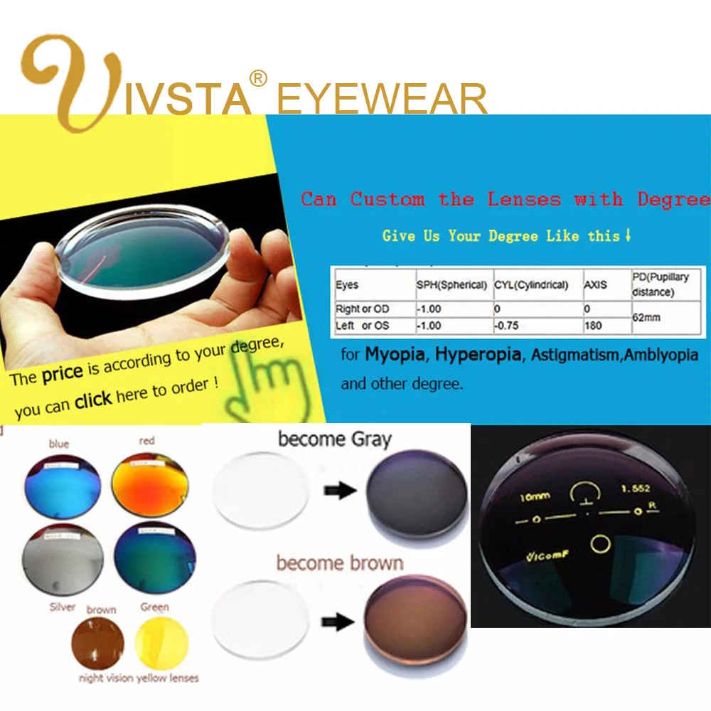 IVSTA 5865 Pružný TR90 Optické Rám Cat Eye Brýle na lékařský Předpis, Čočky, krátkozrakost Brýle Ženy Sklenici, Plast Titan Plano 3