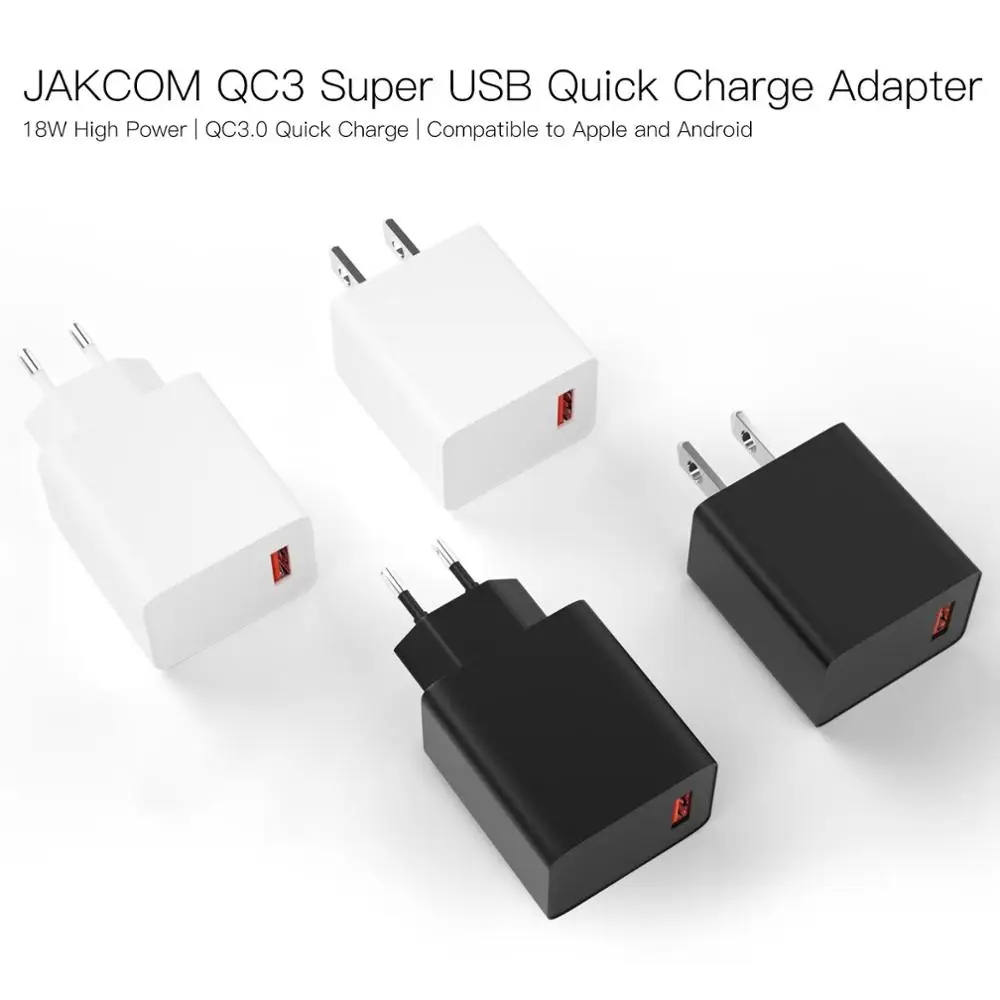JAKCOM QC3 Super USB Rychlé Nabíjení Adaptér Nejlepší dárek s bezdrátovým rychlá nabíječka 20w poznámka 9 dokovací stanice auto 11 5