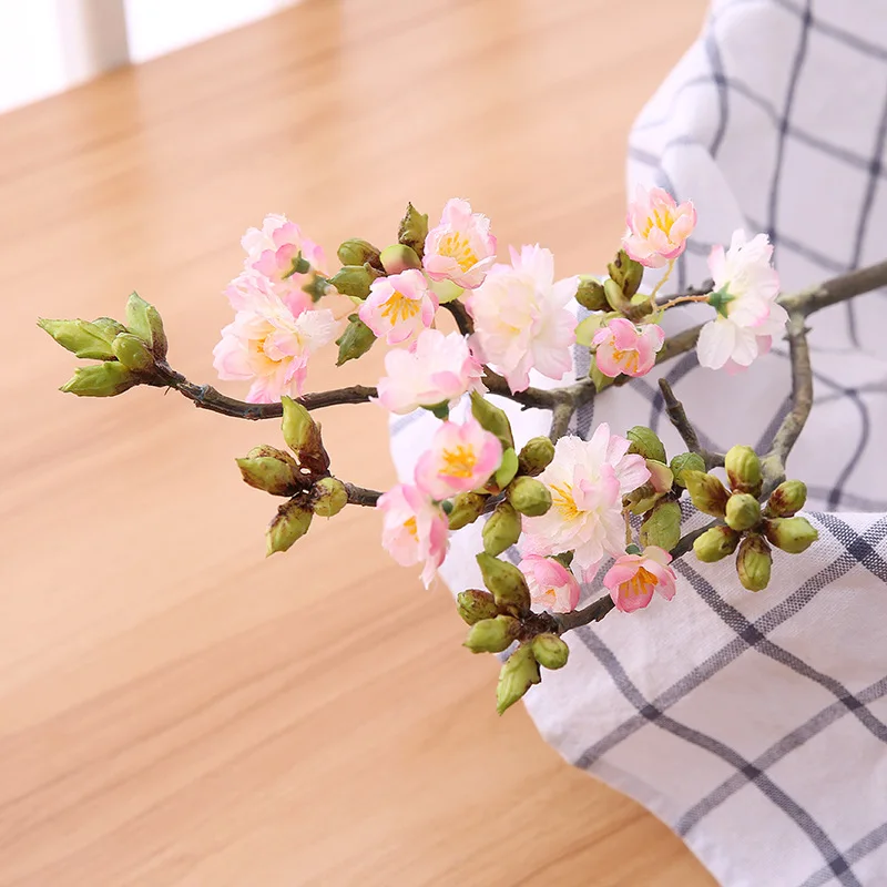 Japonské třešňového květu umělé květiny umělé rostliny hrnkové DIY svatební zahrada domácí dekorace flores cherry blossom 3