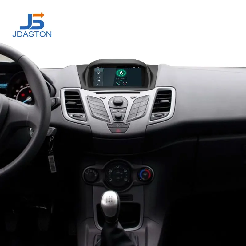 JDASTON Android 10.0 Auto DVD Přehrávač Pro Ford Fiesta 2013 2016 WIFI, GPS Navigace 1 Din autorádio Stereo Multimediální 0