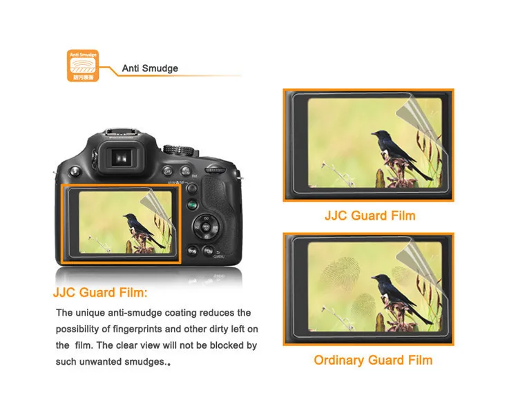 JJC LCP-6D LCD Screen Protector Stráže Film (2 Sady) pro Canon 6D 1