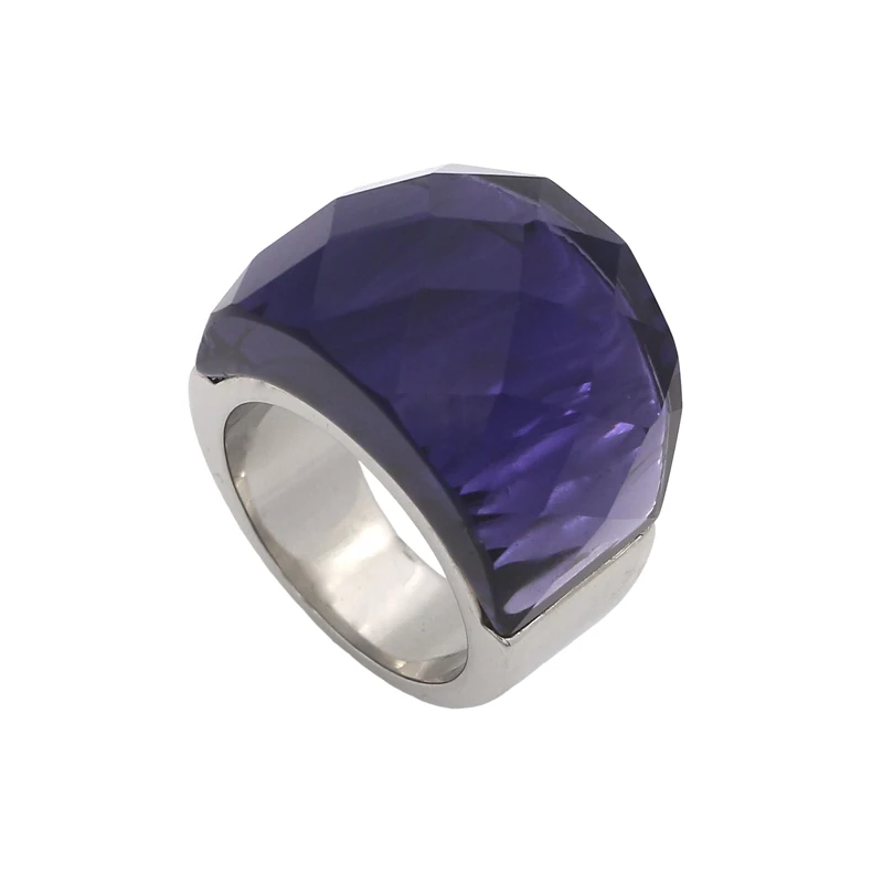 JSBAO Nové Módní Ženy Luxusní Značky Crystal Šperky Prsten, 316L Nerezové Oceli, S Velkými Crystal Prsten Pro Ženy Šperky 2