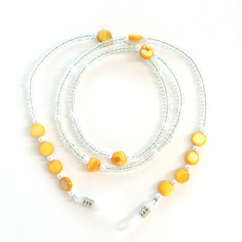 Kachawoo pearl korálek řetězce brýle krku kabel pro ženy módní doplňky pro dámy, sluneční brýle, řetěz, držák 1