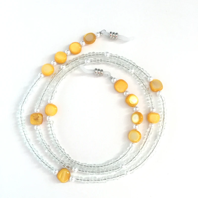 Kachawoo pearl korálek řetězce brýle krku kabel pro ženy módní doplňky pro dámy, sluneční brýle, řetěz, držák 3