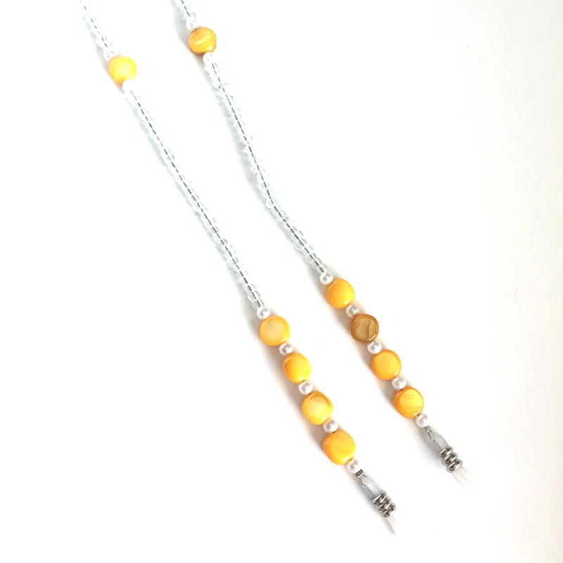 Kachawoo pearl korálek řetězce brýle krku kabel pro ženy módní doplňky pro dámy, sluneční brýle, řetěz, držák 4