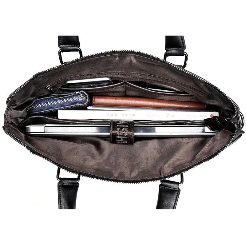 Kancelář tašky pro muže Aktovky Business laptop bag 2019 Kožené Tašky Počítač, Notebook, Kabelka kancelář tašky pro muže maletines 4