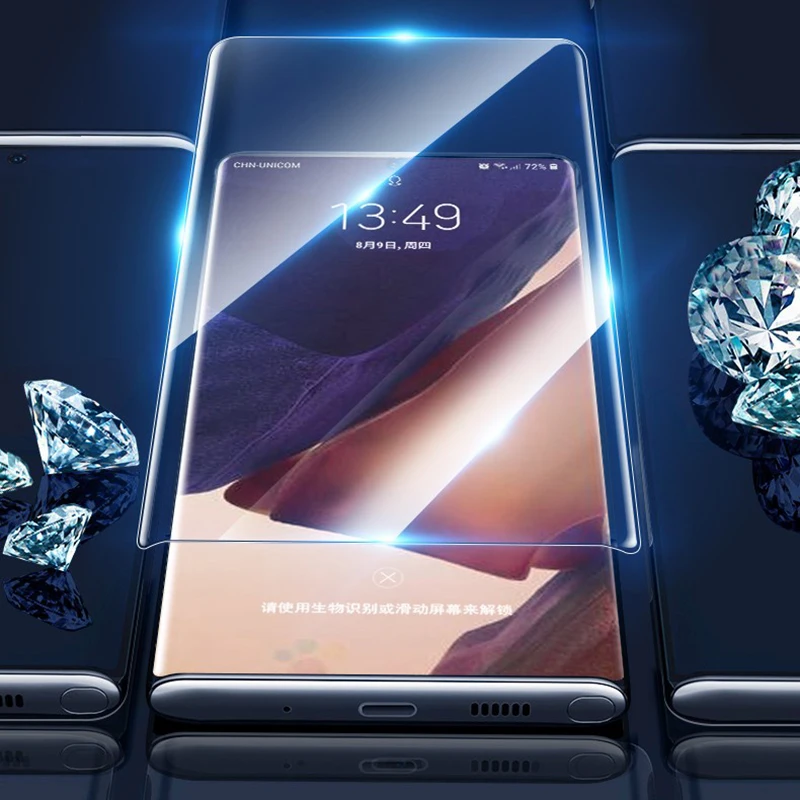 Kompletní Kryt Anti Blue Liquid a UV Lepidlo Tvrzené Sklo Pro Samsung Galaxy Note 20 Ultra Screen Protector Pro Samsung S20 Plus Ultra 1