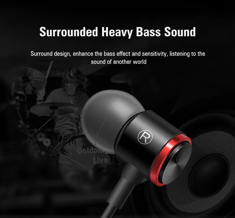 Kovové Kabelové Sluchátka Heavy Bass Stereo Sluchátka Sport Music Sluchátka S Mikrofonem 3,5 mm hi-fi Sluchátka Headset Pro PC, Telefon 4