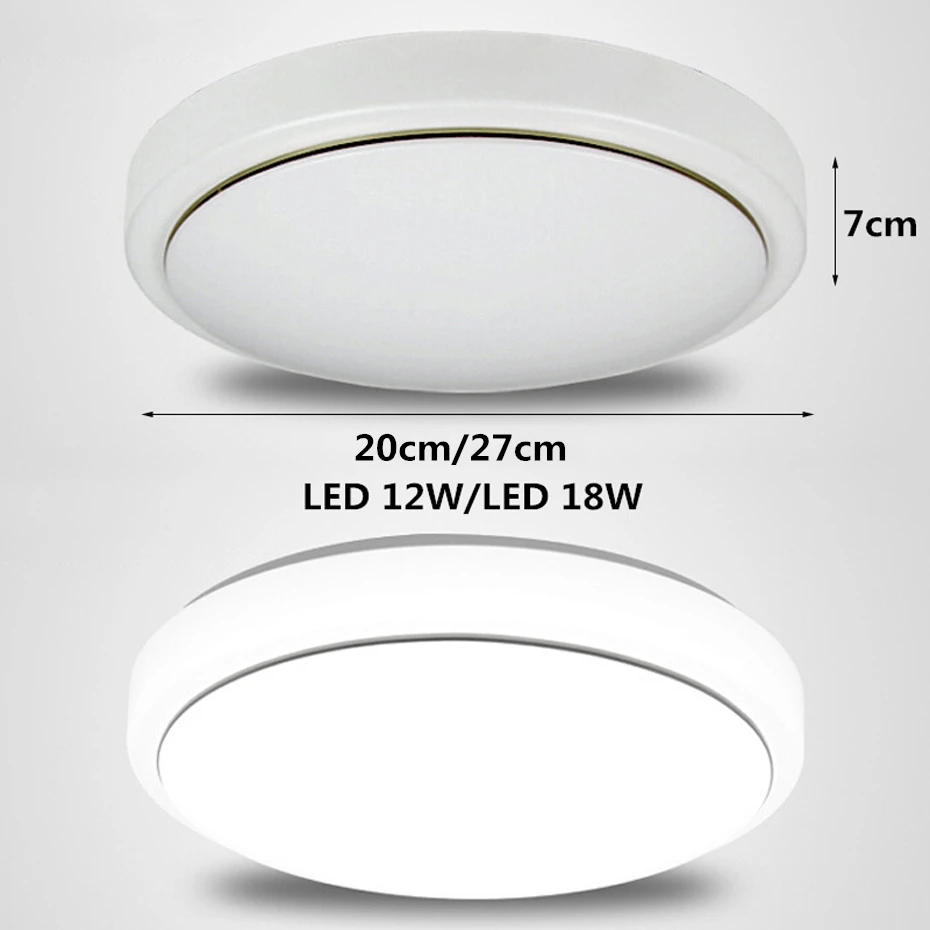 Kreativní Kolo přisazená LED Stropní Světlo, Moderní AC90-260V Chladné Bílé Akrylové Stropní Svítidlo Pro Koupelny, Obývací Pokoj Foyer 5