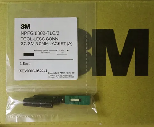 Kvalitní 50KS 3M SC/APC 8802-TLC/3 Optické Vlákno Rychle Konektor SM Pre-Vložené Optické Vlákno Rychle Konektor 2