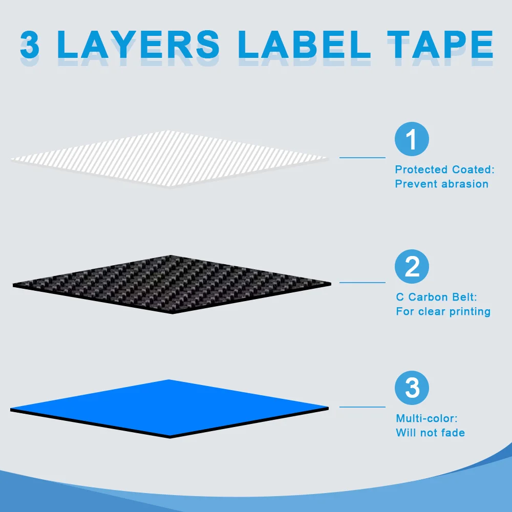 Labelwell Laminovaný Štítek kompatibilní páska pro Brother P-Touch tiskárny stuha tze221 tze-221, 9 mm kazety se štítky 221 tze tze pásky 2