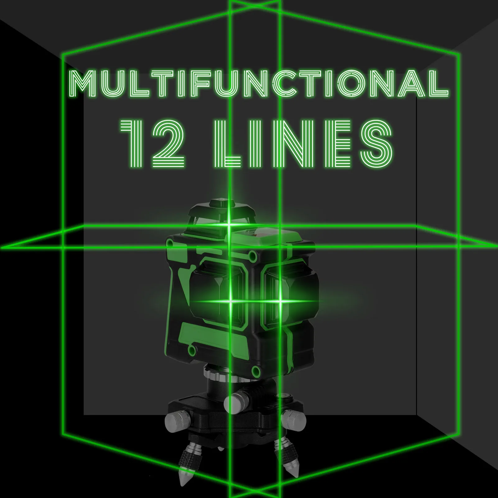 Laserové Úrovni 12 Řádků 3D samonivelační 360 Horizontální A Vertikální Kříž Super Výkonný Zelený Laser Beam Line 3