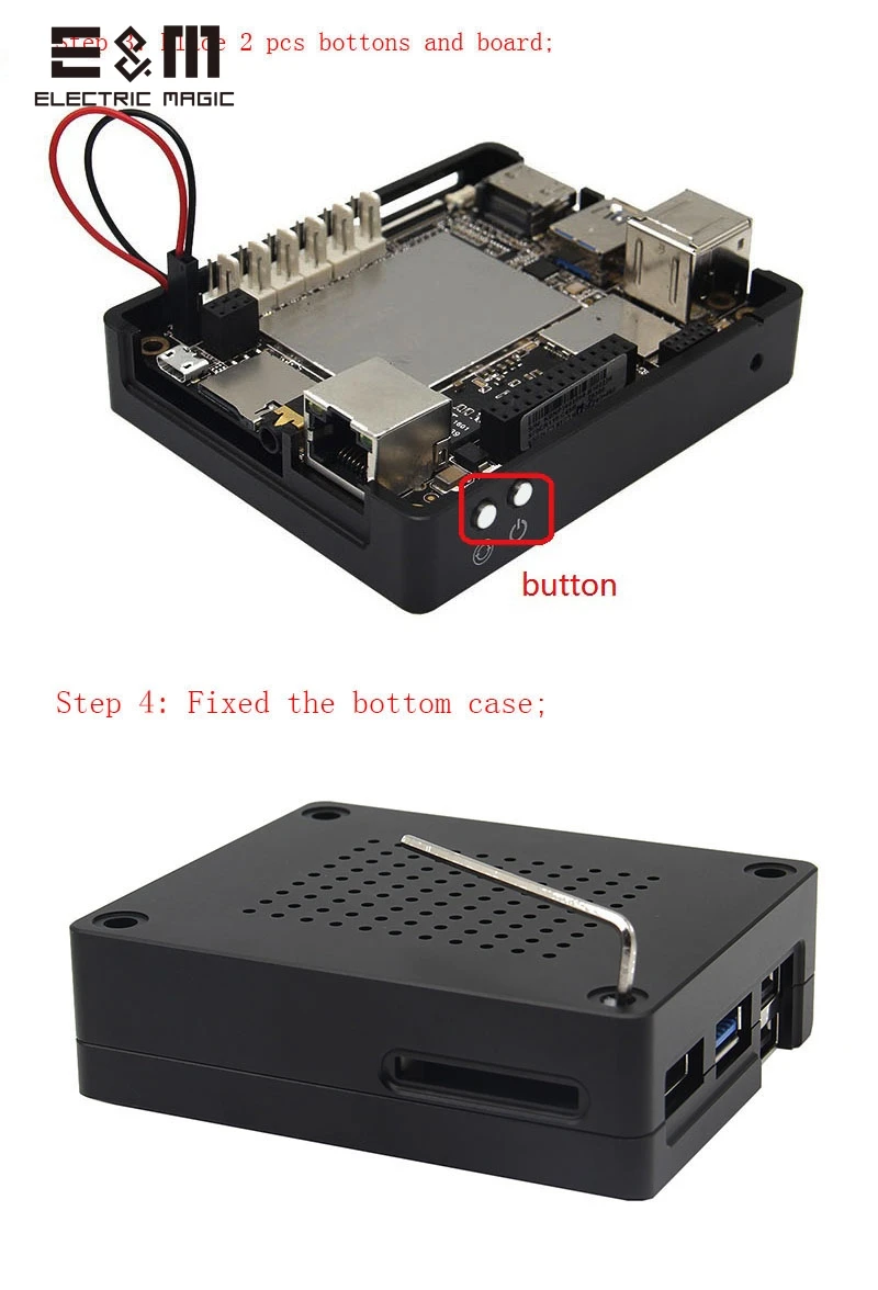 Lattepanda CNC Hliníkové Slitiny Pouzdro pro Raspberry Pi 2G/4G Lattepanda Win10 vývojová Deska Kompatibilní Ventilátor Chlazení chladič 2