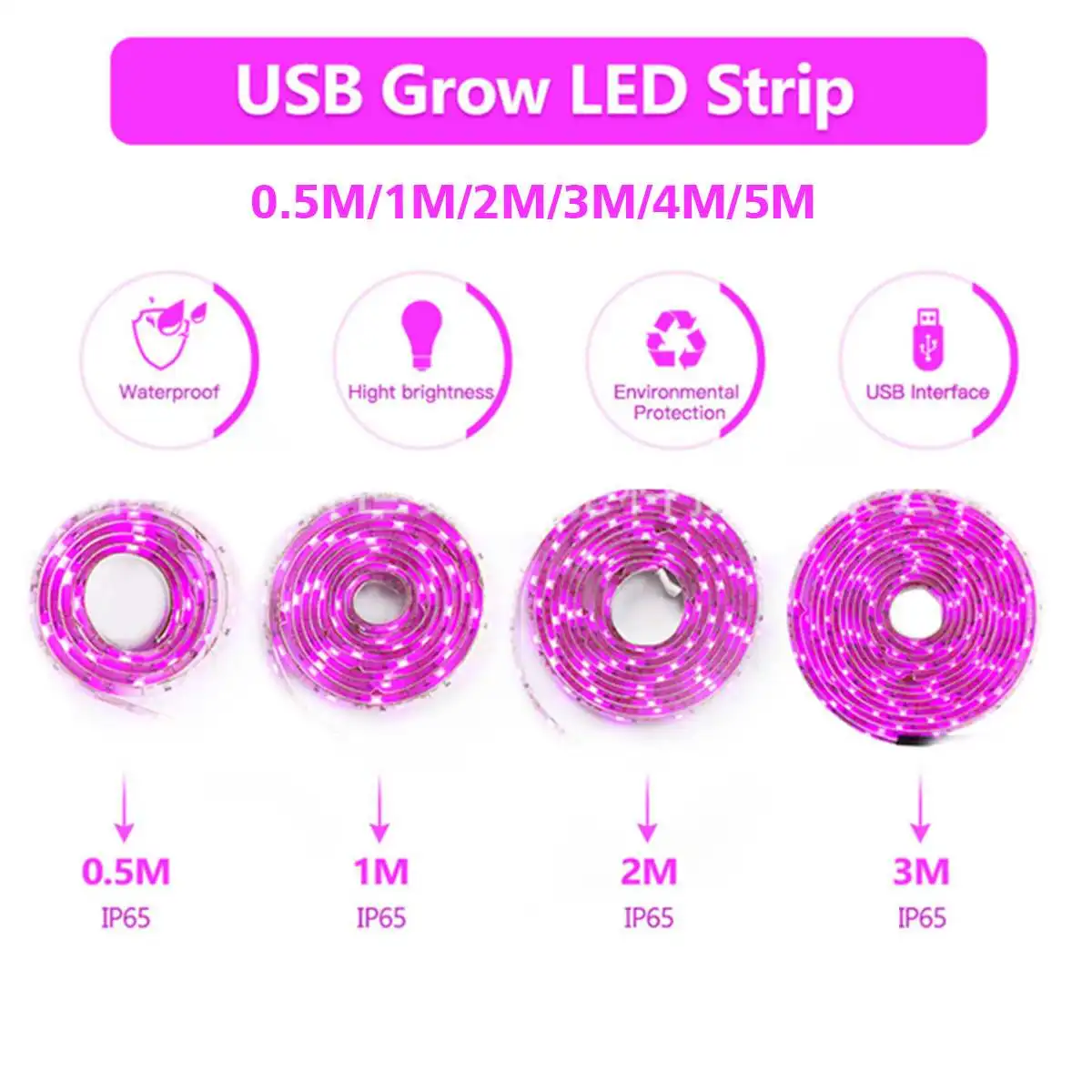 LED Grow Světlo, Full Spectrum Flexibilní Klip Phyto Lampa USB 5V Rostou Lampy Pro Rostliny eedling Vnitřní Růst Lampa 2