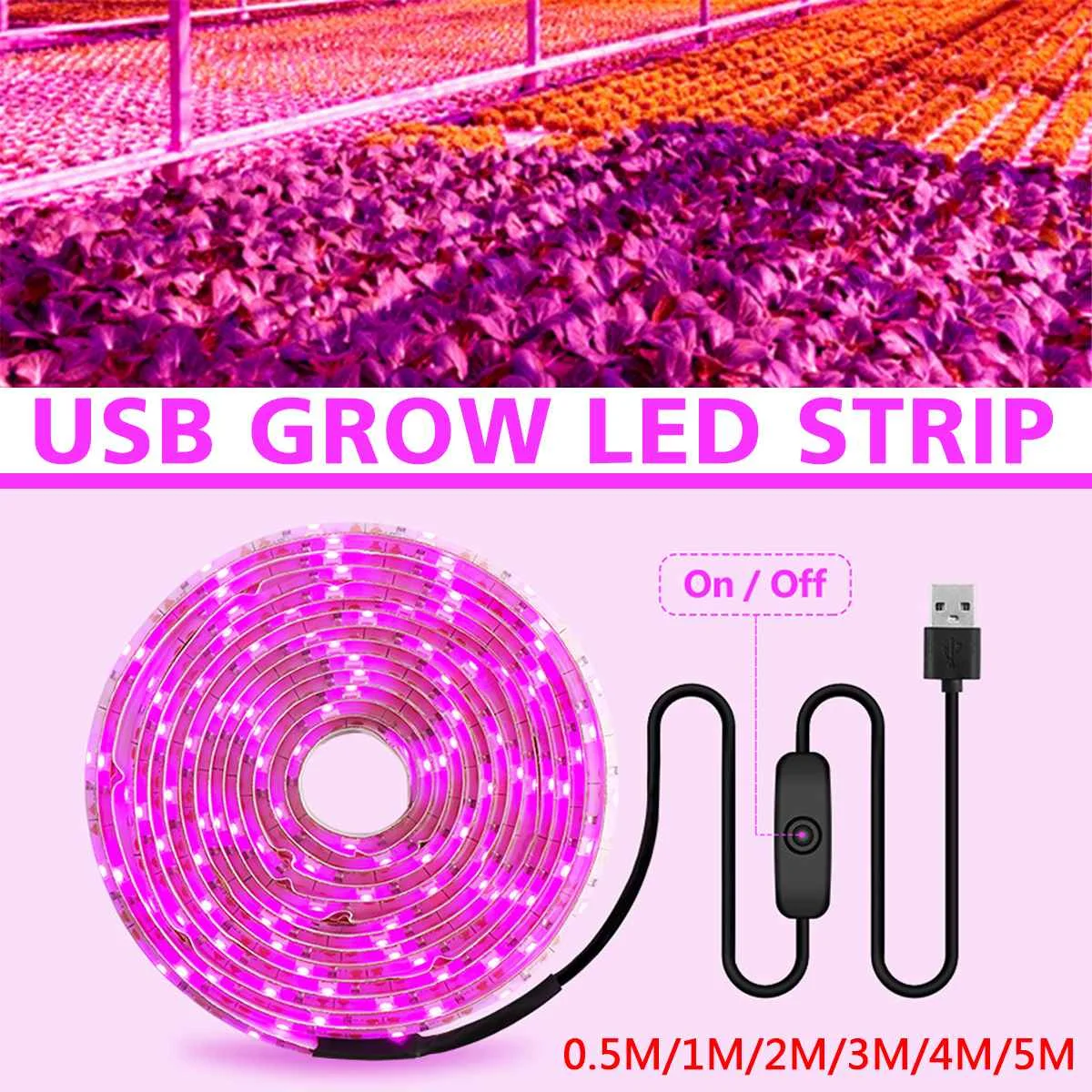 LED Grow Světlo, Full Spectrum Flexibilní Klip Phyto Lampa USB 5V Rostou Lampy Pro Rostliny eedling Vnitřní Růst Lampa 5