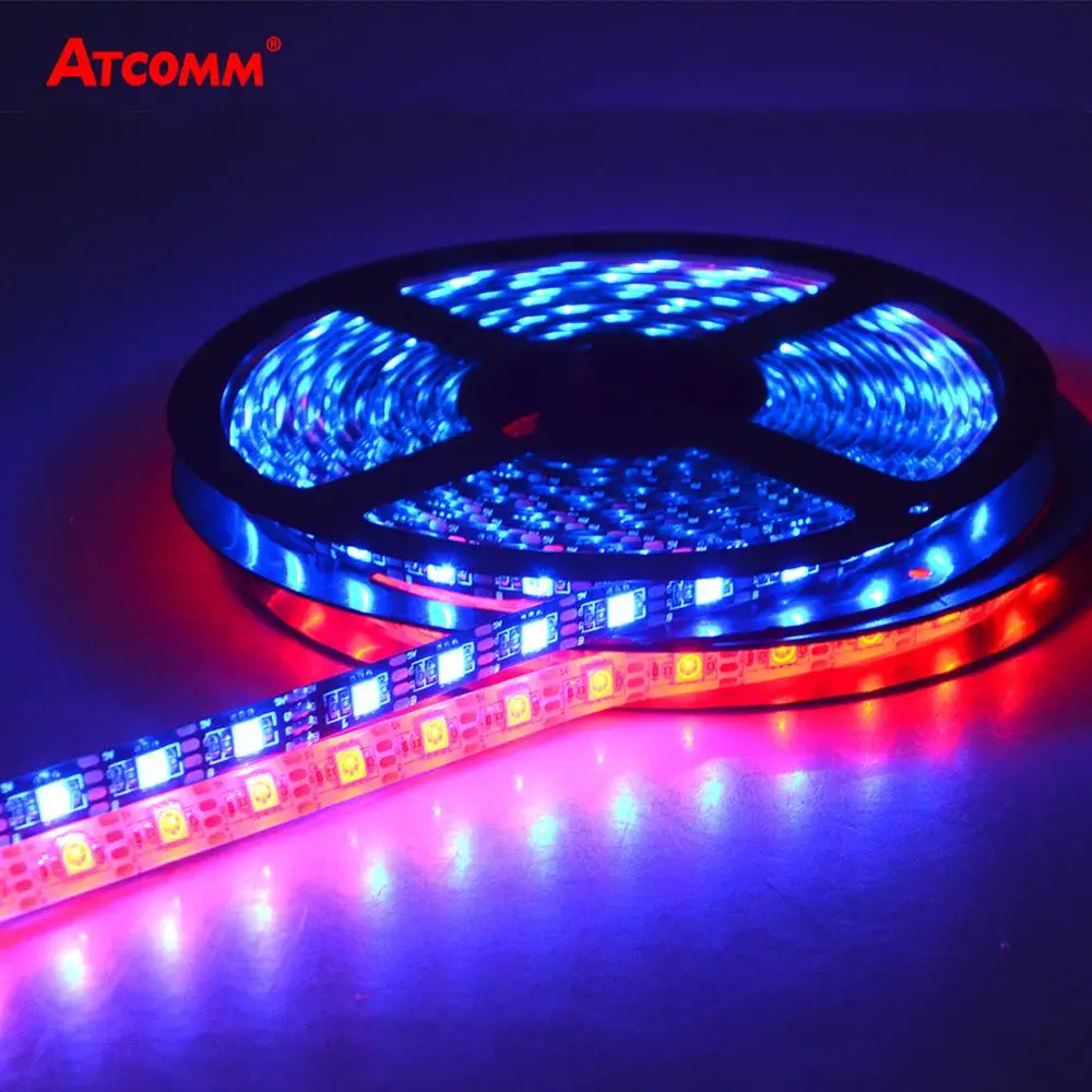LED Strip Světlo 5m 5050 RGB Dioda Pásky Pásky Lampa 60 Led/m, Pozadí Noční 6 Barvy Noční Světla 1