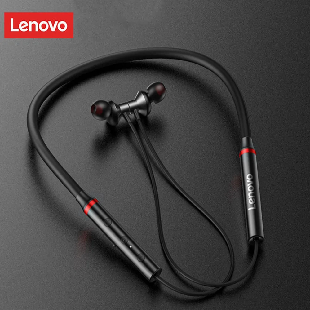 Lenovo HE05X Bluetooth5.0 Bezdrátový Headset Vodotěsná Sportovní Sluchátka s potlačení Hluku Mikrofonu Magnetický pásek na Krk Sluchátka 2