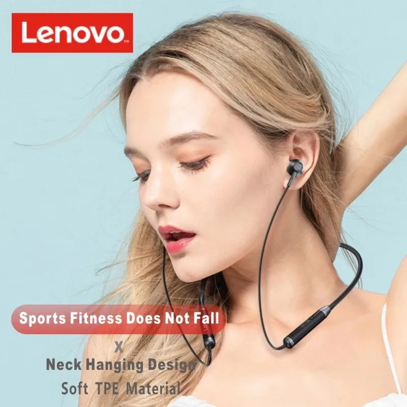 Lenovo HE06 Bluetooth 5.0 Sluchátka Bezdrátová Stereo Sluchátka Sportovní Magnetické Bluetooth Headset Sportovní Běh Vodotěsné Sluchátka 0