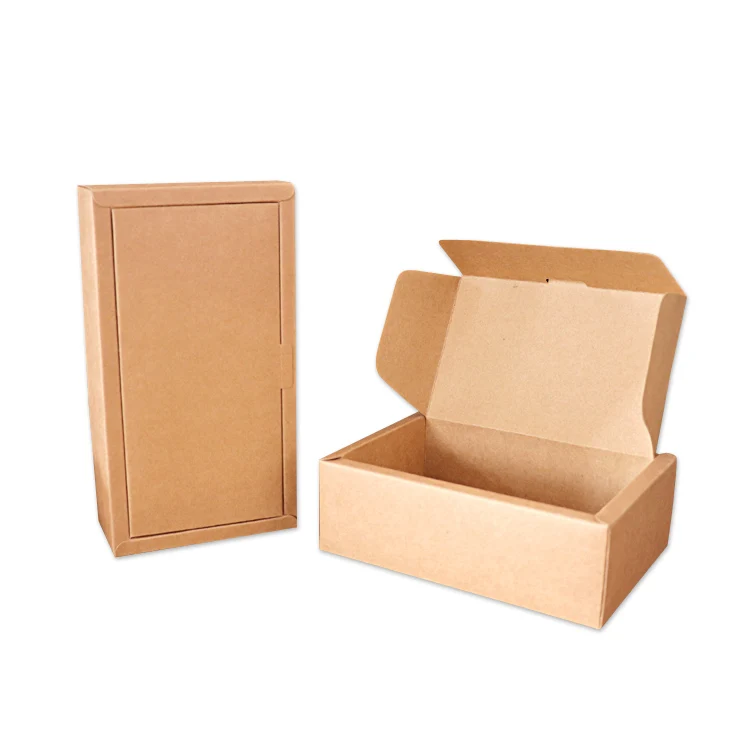 Leotrusting 10pcs Vysoce Kvalitní Dárkové Papírové Krabičce Přírodní Kraft Papír Balení Ručně vyráběné Svatební Party X-mas Dárek Box 3