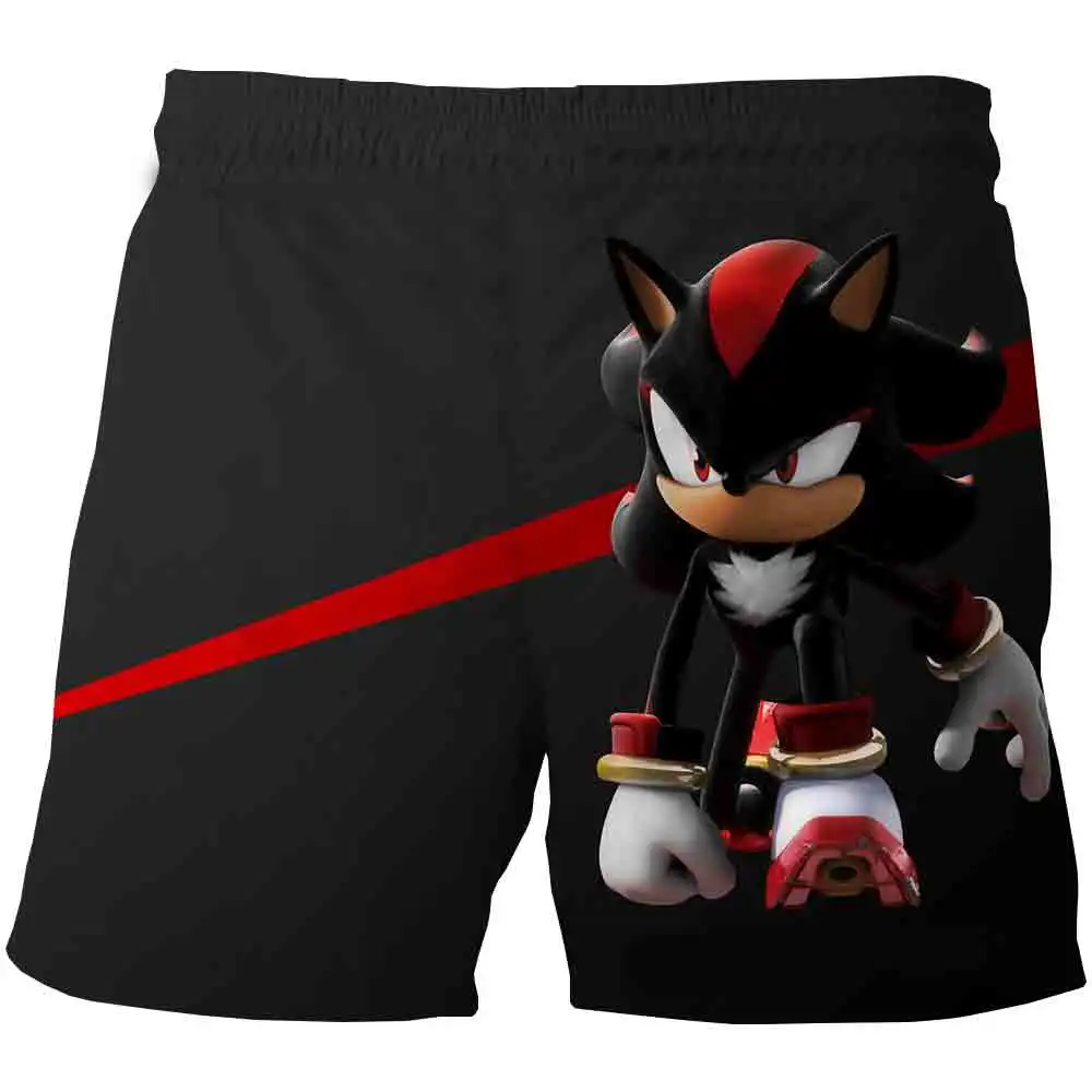 Letní Pláž plavat 3D Sonic the Hedgehog Mario Chlapci Šortky Pro Dítě chlapci kalhoty Anime dětské oblečení 4-14year pantalones Volné 1