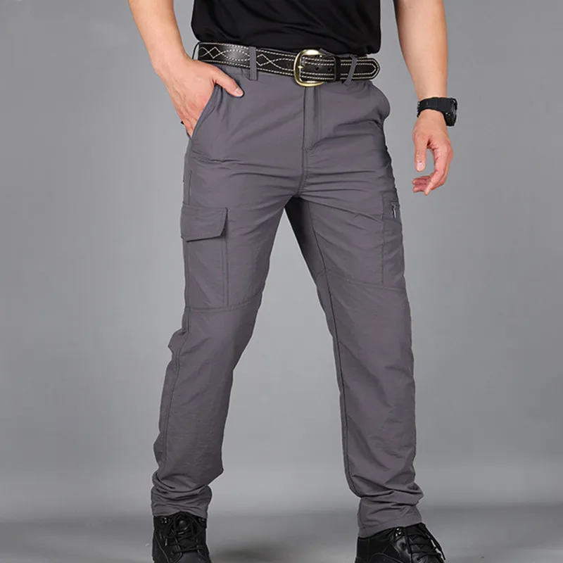 Ležérní kalhoty mužů letní taktické vojenské výcvikové kalhoty pánské overaly bavlněné pohodlné nepromokavé rychleschnoucí kalhoty 0