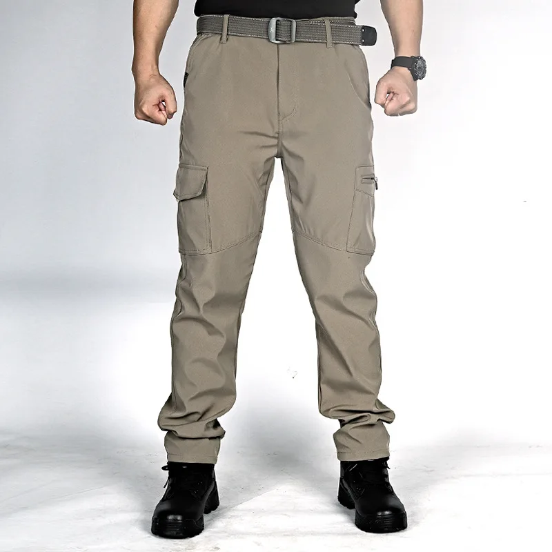 Ležérní kalhoty mužů letní taktické vojenské výcvikové kalhoty pánské overaly bavlněné pohodlné nepromokavé rychleschnoucí kalhoty 4
