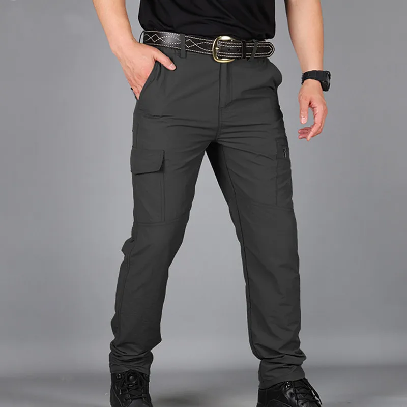 Ležérní kalhoty mužů letní taktické vojenské výcvikové kalhoty pánské overaly bavlněné pohodlné nepromokavé rychleschnoucí kalhoty 5