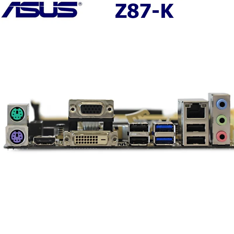 LGA 1150 DDR3 ASUS Z87-K Desktop základní Deska Intel Z87 Procesor Core i7/i5/i3 32GB PCI-E 3.0 USB3.0 Původní Použité Z87-K, základní Deska ATX 2