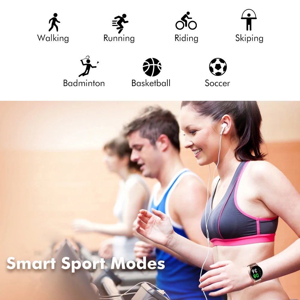 LIGE 2020 Nové Barevné Obrazovky Inteligentní Hodinky Ženy muži Multifunkční Sportovní Srdeční Frekvence, Krevní Tlak IP67 Vodotěsné Smartwatch 1