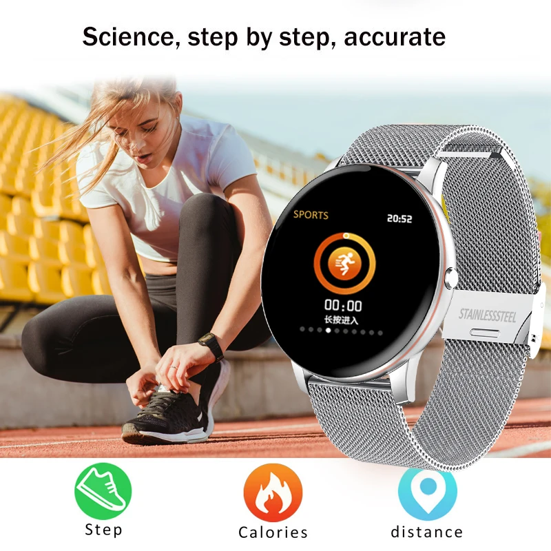 LIGE 2020 Nové Barevné Obrazovky Inteligentní Hodinky Ženy muži Multifunkční Sportovní Srdeční Frekvence, Krevní Tlak IP67 Vodotěsné Smartwatch 2