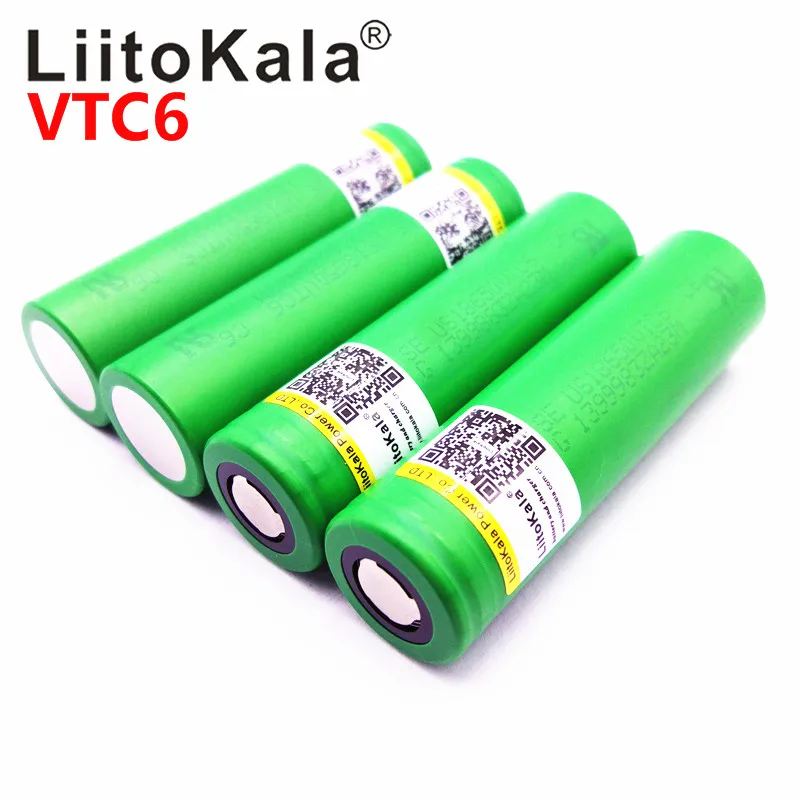 Liitokala 3.7 V 3000mAh 18650 VTC6 Li-ion Baterie 30A Absolutoria za US18650VTC6 Nástroje, baterie 0