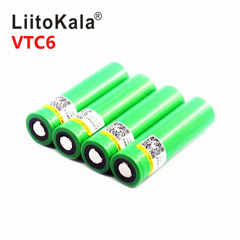 Liitokala 3.7 V 3000mAh 18650 VTC6 Li-ion Baterie 30A Absolutoria za US18650VTC6 Nástroje, baterie 1