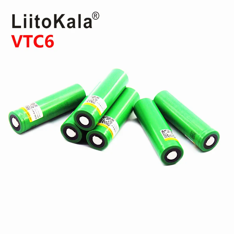 Liitokala 3.7 V 3000mAh 18650 VTC6 Li-ion Baterie 30A Absolutoria za US18650VTC6 Nástroje, baterie 3